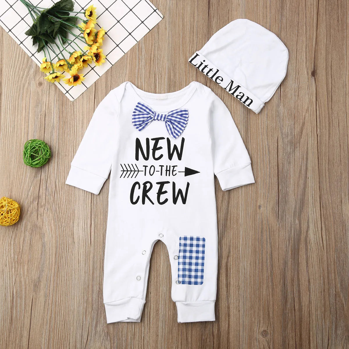 2PCS Newborn Clothes Cotton Long Sleeve