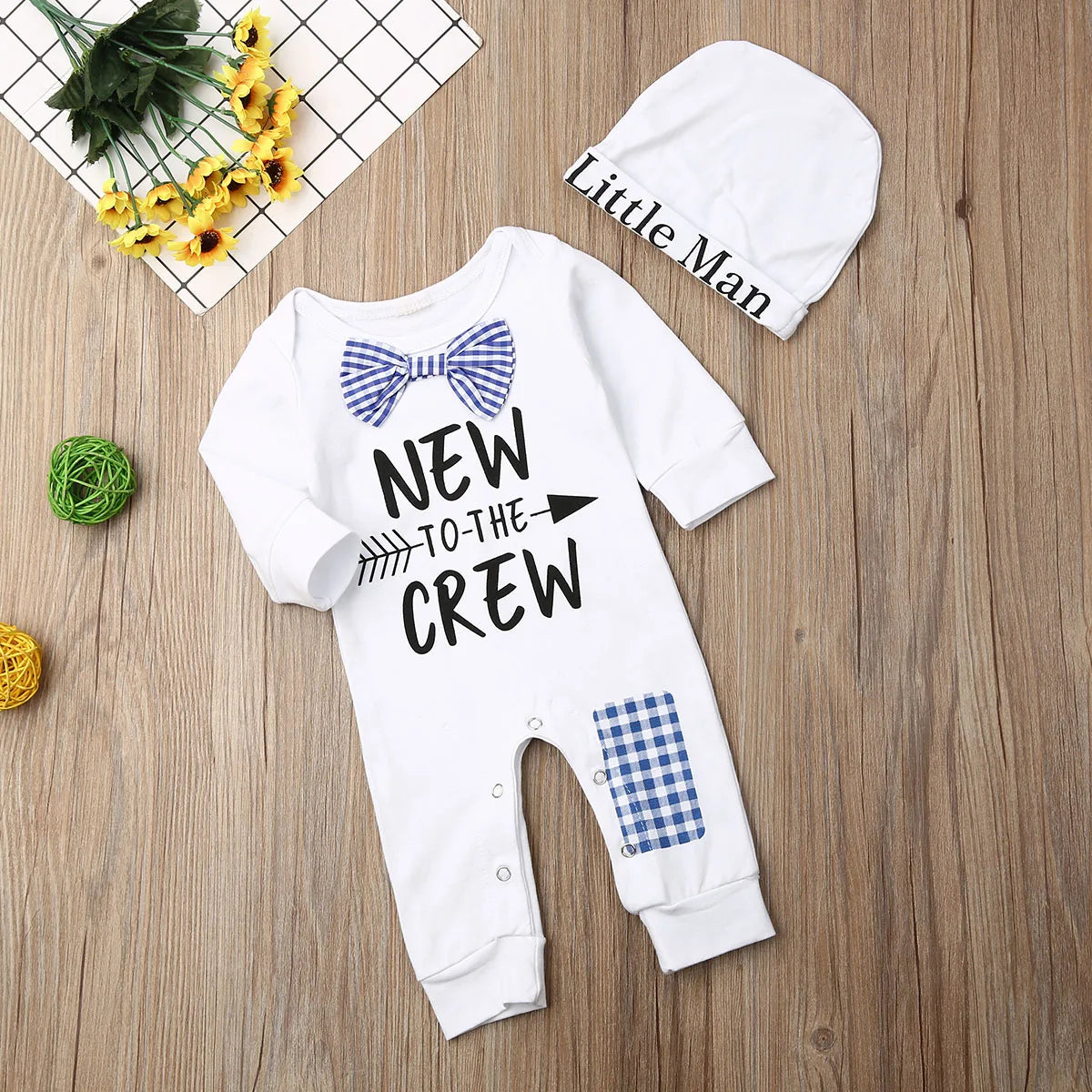 2PCS Newborn Clothes Cotton Long Sleeve