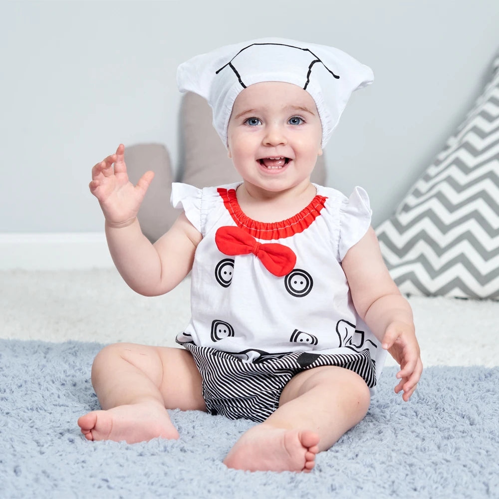 Baby Cartoon Dinosaur Panda Chef Duck Cowboy Bodysuit Halloween