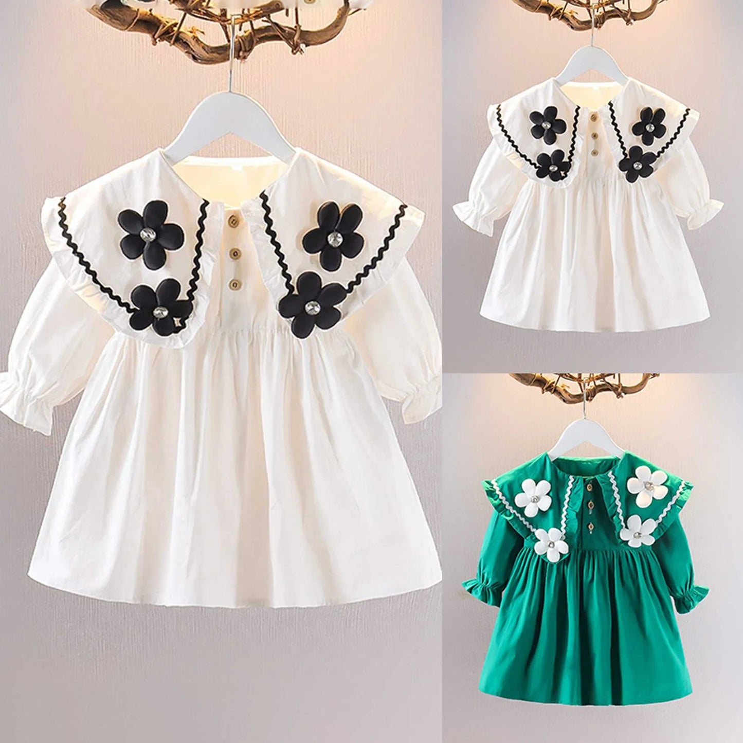 Chic Dress Spring Clothes 0-4 Year