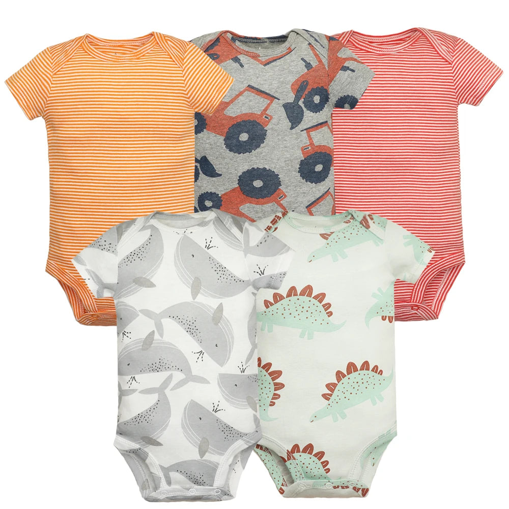 5Pieces Unisex Bodysuits Fashion