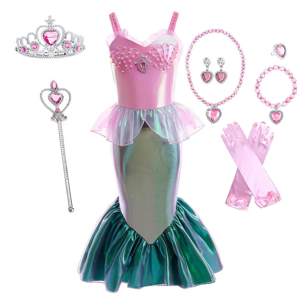 Ariel Siren Apparel Summer Beach Princess Mermaid Costume