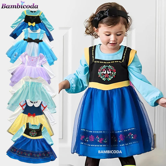 Casual Dress Snow Queen 2 Elsa Anna Sofia Kids