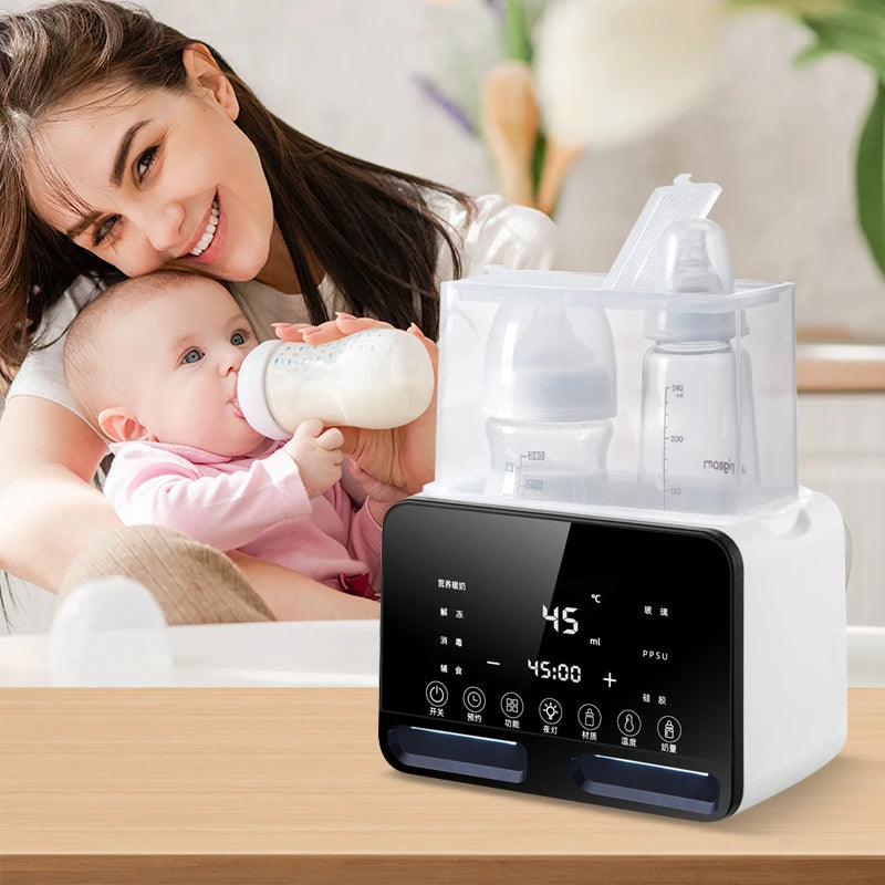 Milk Warmer Baby Bottle Heater Disinfect Automatic Hot Milk Insulation Baby Breast Thermostat Milk Bottle Sterilizer