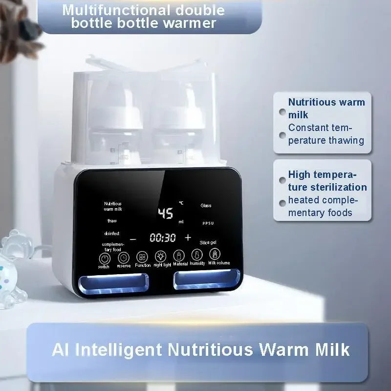 Milk Warmer Baby Bottle Heater Disinfect Automatic Hot Milk Insulation Baby Breast Thermostat Milk Bottle Sterilizer