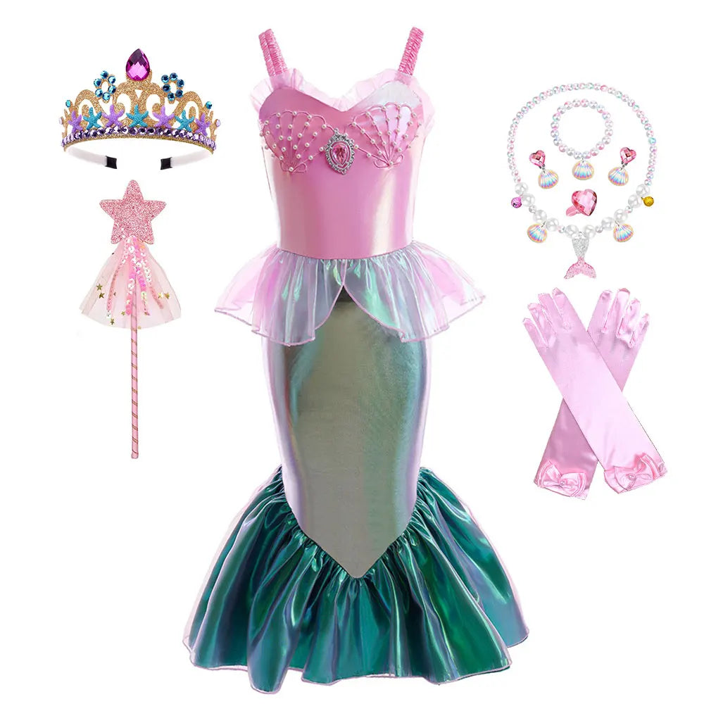 Ariel Siren Apparel Summer Beach Princess Mermaid Costume