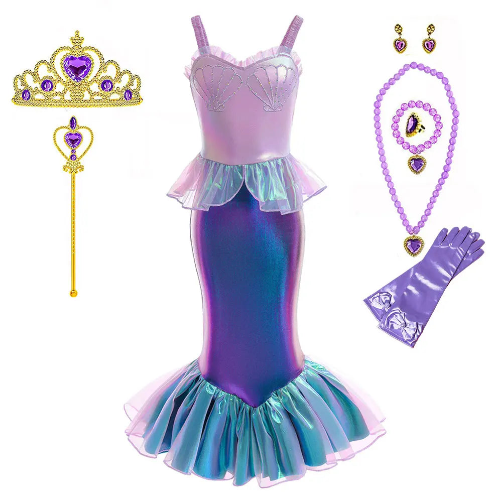 Ariel Siren Apparel Summer Beach Princess Mermaid Costume