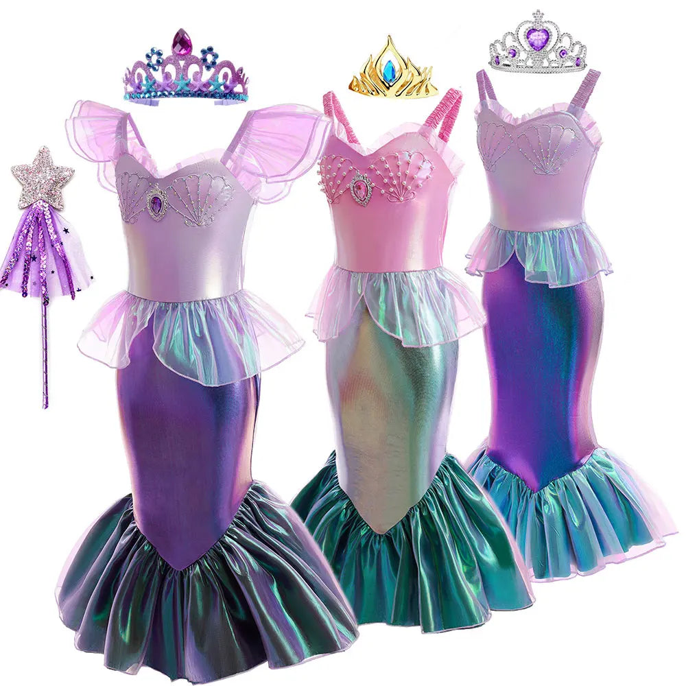 Ariel Siren Apparel Summer Beach Princess Mermaid Costume