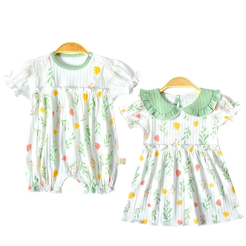 20/22/24PCS 0-12M Cotton Summer Suit Dress Set