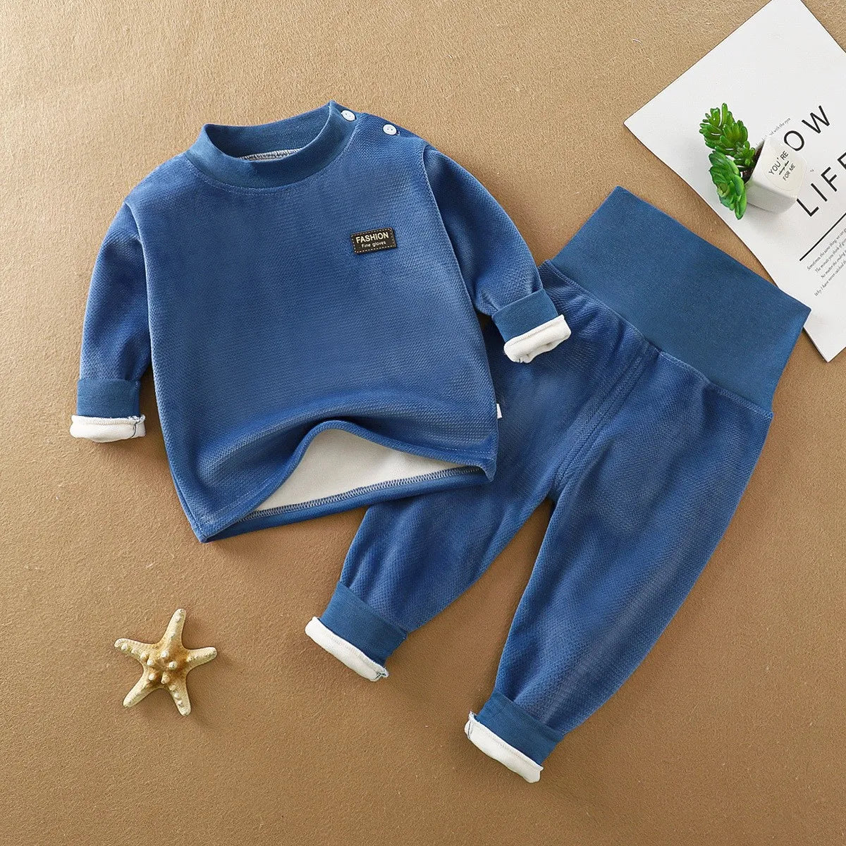 Kids Thermal Underwear Sets Warm Long John