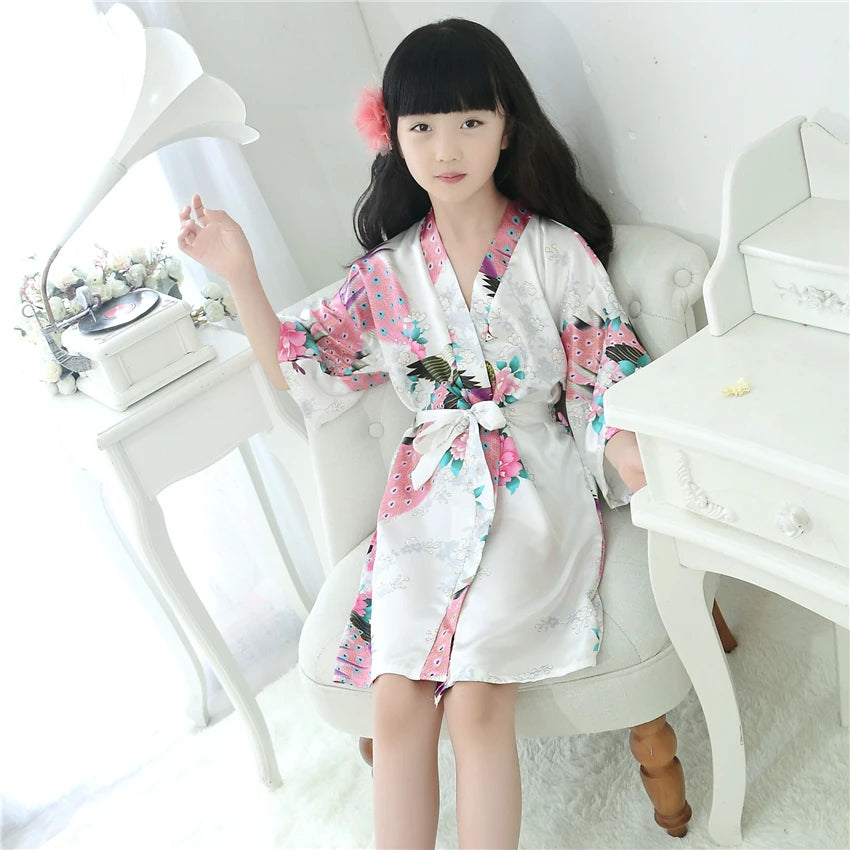 Traditional Japanese Kimono Clothing for Girls