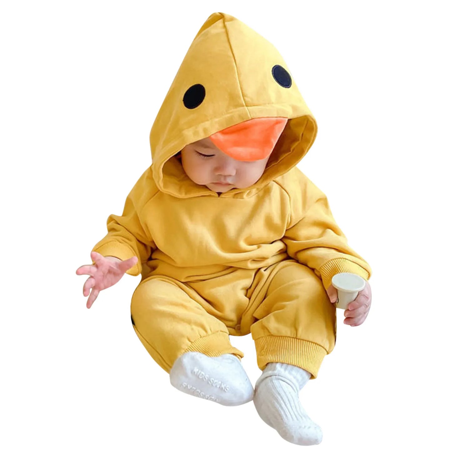 Knitted Animal Jumpsuit 3D Frog Hooded