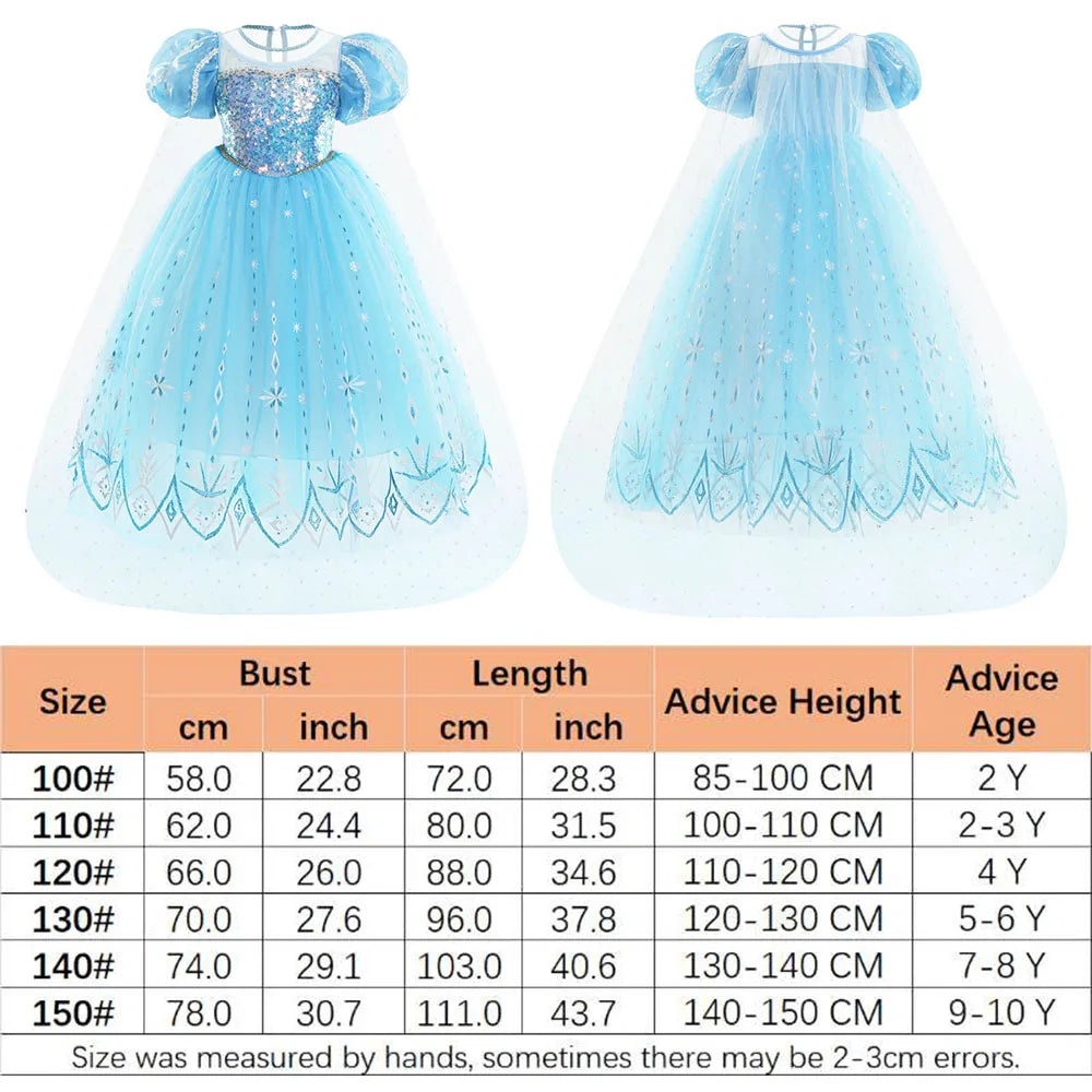 Princess Elsa Costume Halloween Christmas