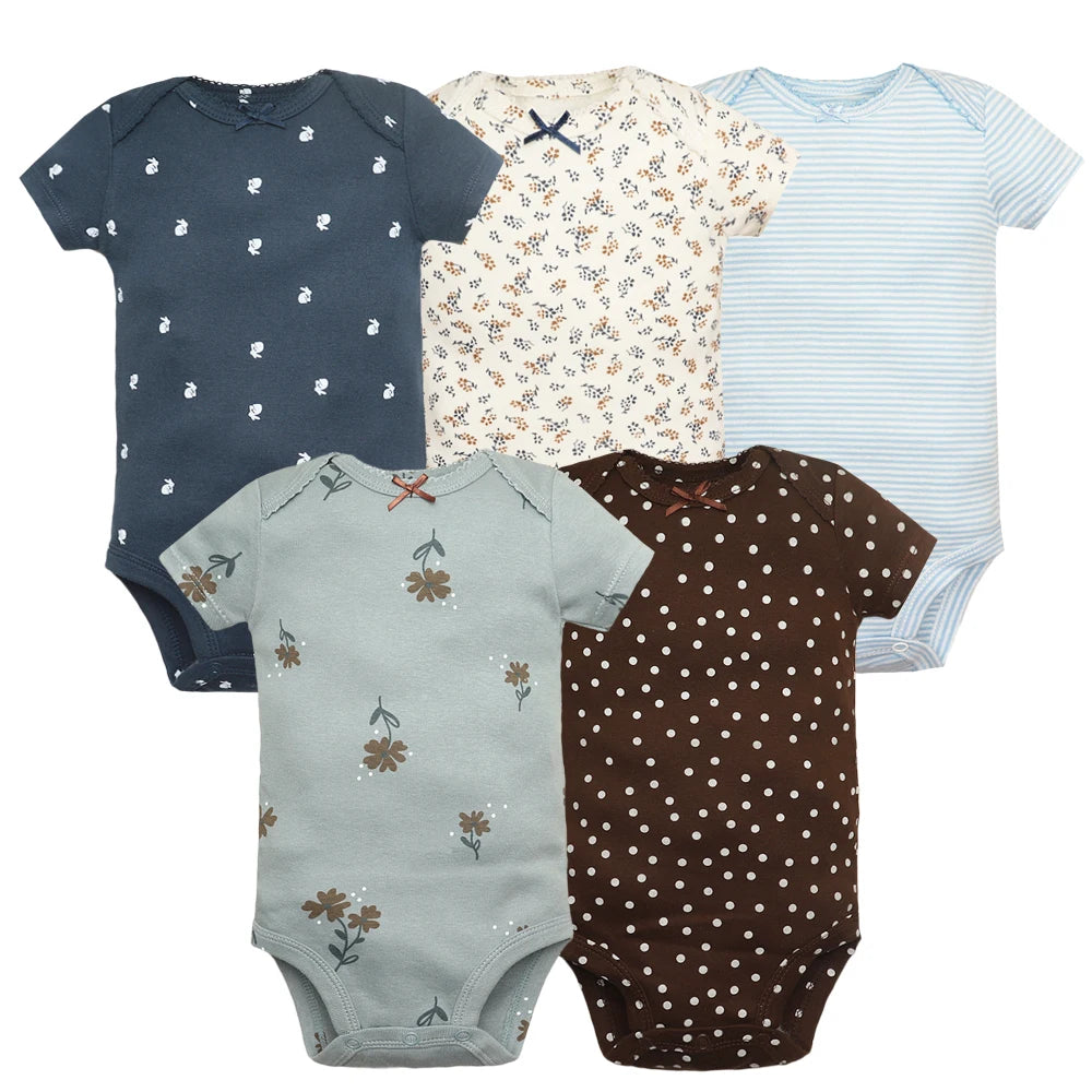 5Pieces Unisex Bodysuits Fashion