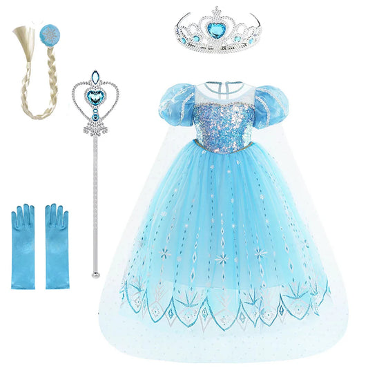 Princess Elsa Costume Halloween Christmas