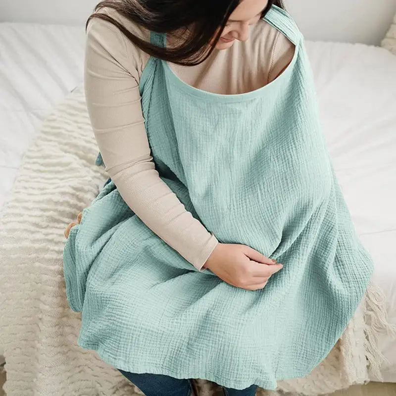 Baby Feeding Nursing Cover Breathable Cotton Poncho