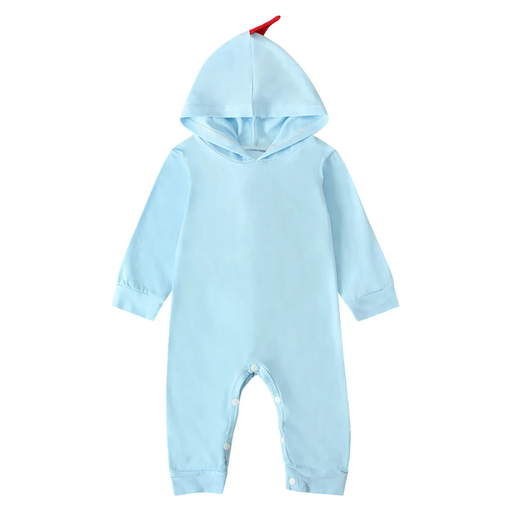 Blue Dinosaur Pajamas Warm Costume Hooded Jumpsuit